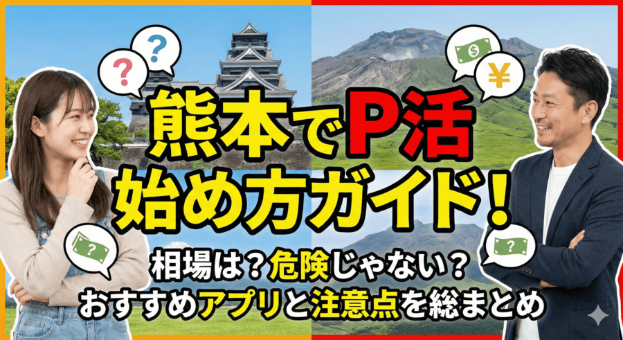 熊本でP活始め方ガイド!相場は?危険じゃない?おすすめアプリと注意点を総まとめ